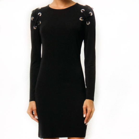 Michael Kors Dresses & Skirts - NWT Michael Kors Black Grommet Sleeve Dress